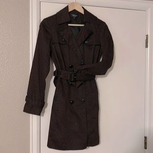 Sassy polka dot rain jacket!